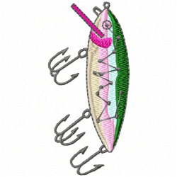 Fish Hook Embroidery Design 9